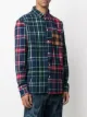 Daily Paper patchwork cotton check shirt