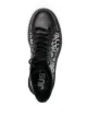 Just Cavalli intarsia-knit-logo combat boots
