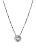 David Yurman sterling silver Petite Infinity diamond necklace