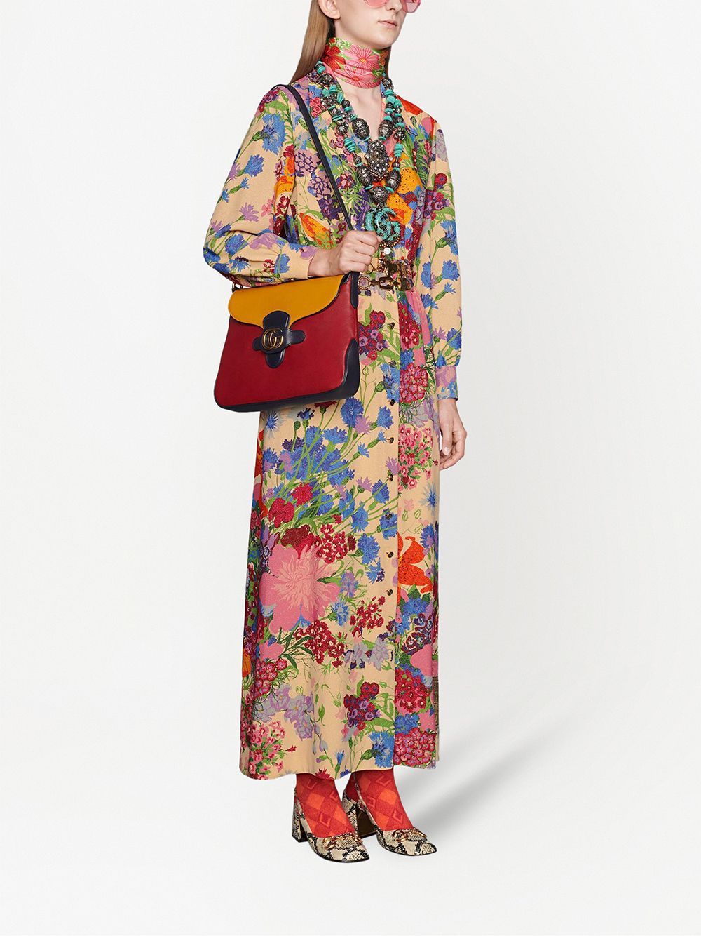 Gucci Ken Scott Floral Print Dress - Farfetch