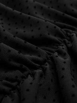 ruched-detailed fitted dress展示图