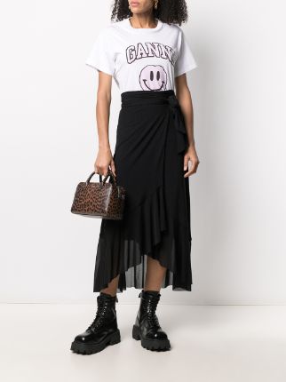 mesh ruffle hem skirt展示图