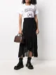 Image 2 of GANNI mesh ruffle hem skirt