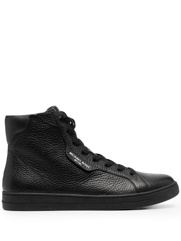 Shop Michael Michael Kors Keating pebbled high-top sneakers with Express  Delivery - FARFETCH