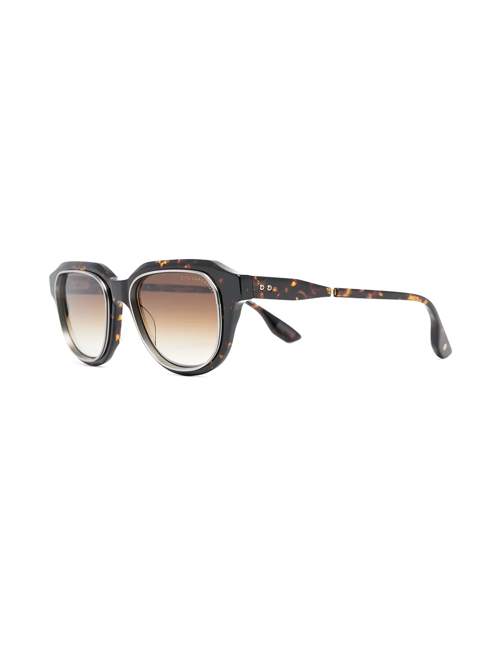 Dita Eyewear Bril met schildpadschild design - Bruin