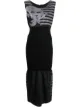 Image 1 of Jean Paul Gaultier Pre-Owned striped print midi dress