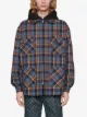 Gucci tiger patch checked shirt jacket