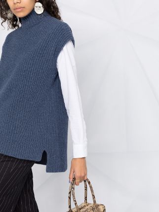 sleeveless high neck jumper展示图