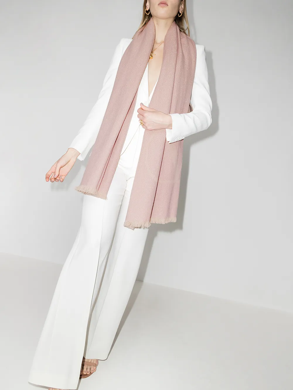 Valentino Garavani VLOGO sjaal - Roze