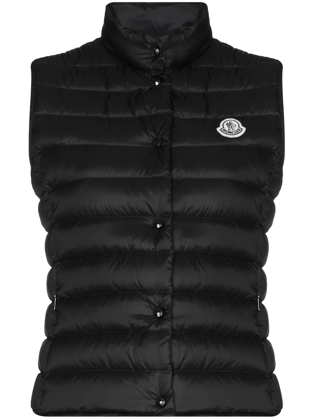 Moncler Liane Quilted Shell Down Vest In Black
