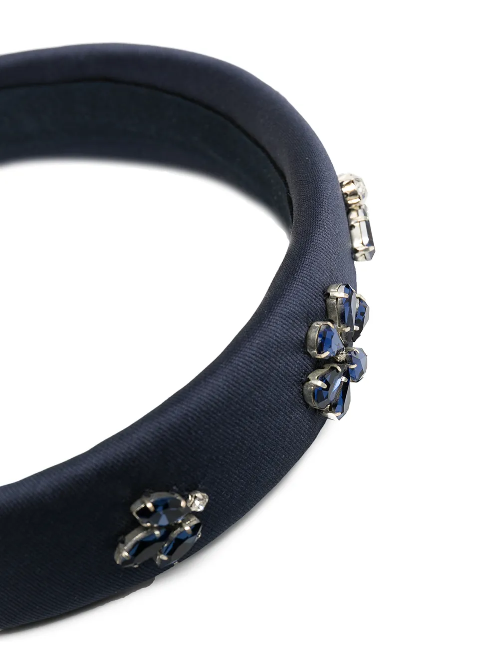 IL GUFO CRYSTAL-EMBELLISHED PADDED HEADBAND