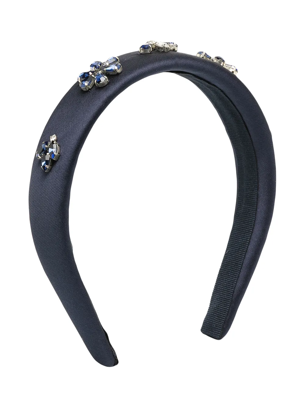 IL GUFO CRYSTAL-EMBELLISHED PADDED HEADBAND