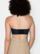 Tibi strapless denim bralette top