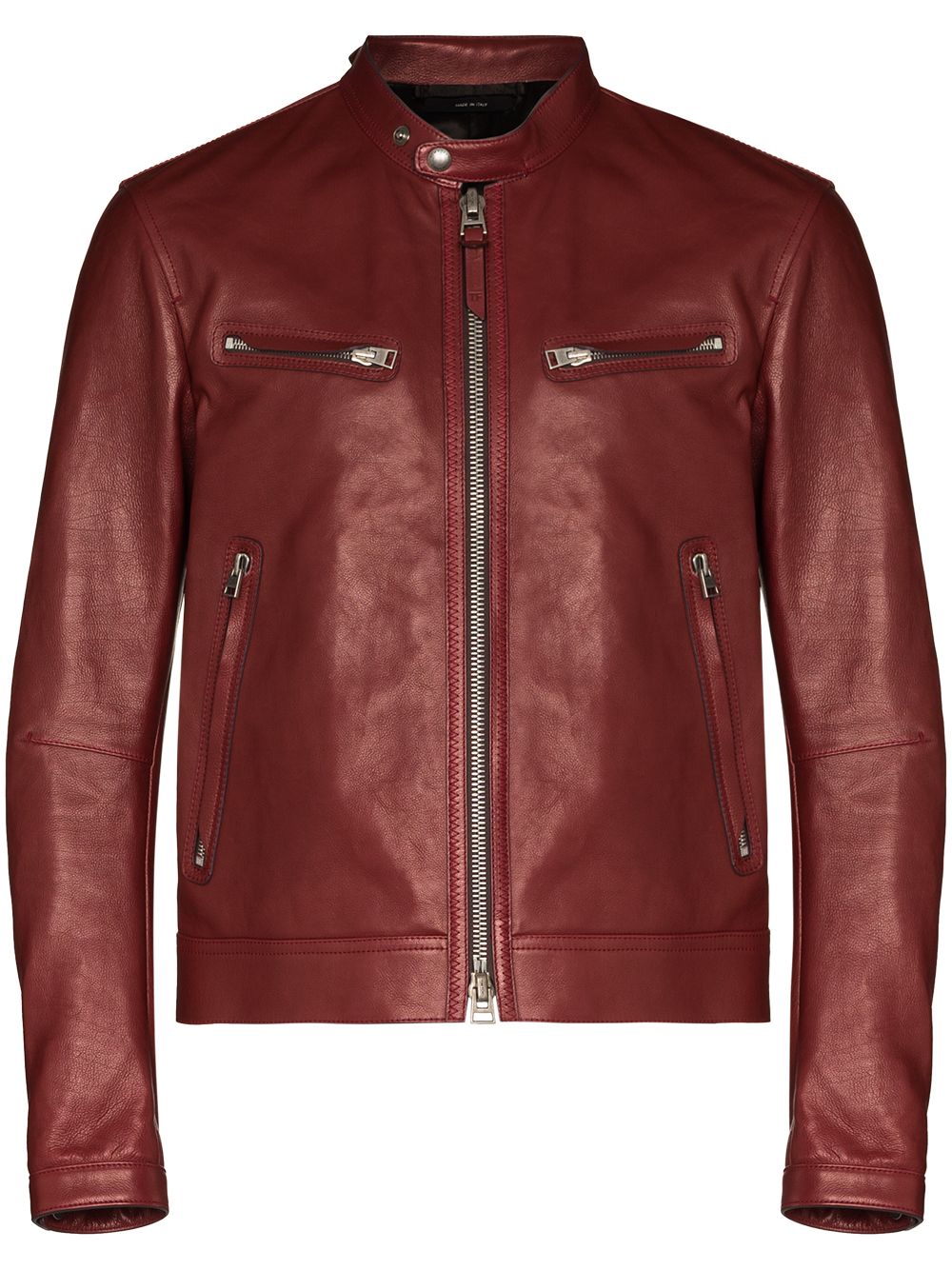 TOM FORD ZIPPED LEATHER JACKET