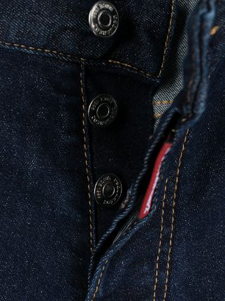 Icon-print slim-fit jeans展示图