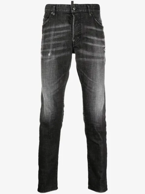 DSQUARED2 仿旧修身牛仔裤