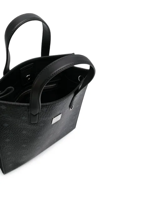 embossed leather tote
