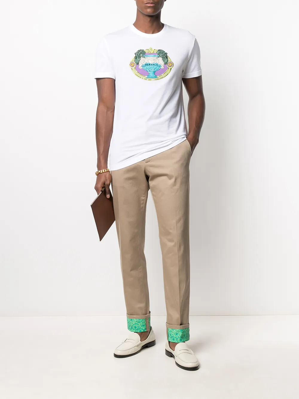 Versace T-shirt met print - Wit