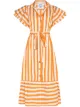 Imagem 1 de Evi Grintela Chemise midi com estampa de listras