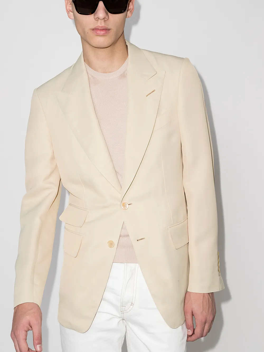 Image 2 of TOM FORD single-breasted peak lapels blazer