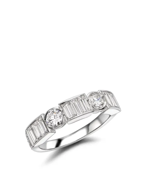 Pragnell platinum Antrobus diamond half eternity ring