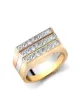 Image 1 of Pragnell 18kt gold diamond three row RockChic ring