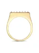 Pragnell 18kt gold diamond three row RockChic ring
