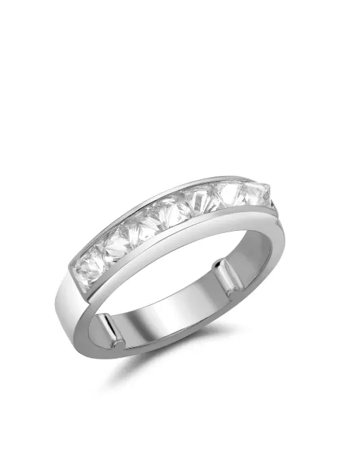 Pragnell 18kt white gold RockChic domed diamond ring