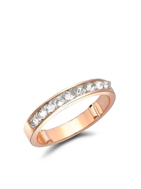 Pragnell 18kt rose gold RockChic half-eternity diamond ring