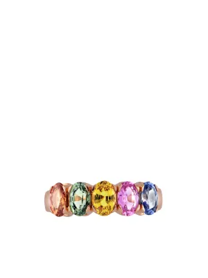 Rainbow sapphire ring hotsell