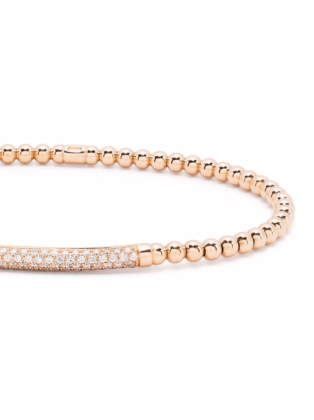 Shop Pragnell 18kt Rose Gold Bohemia Diamond Bracelet In Pink