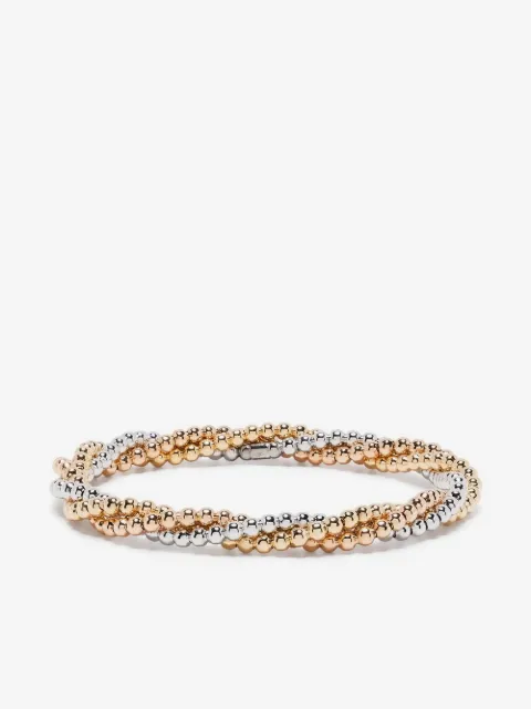 Pragnell 18kt gold Bohemia three-row bracelet