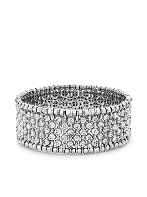 Pragnell 18kt white gold Bohemia diamond wide bangle