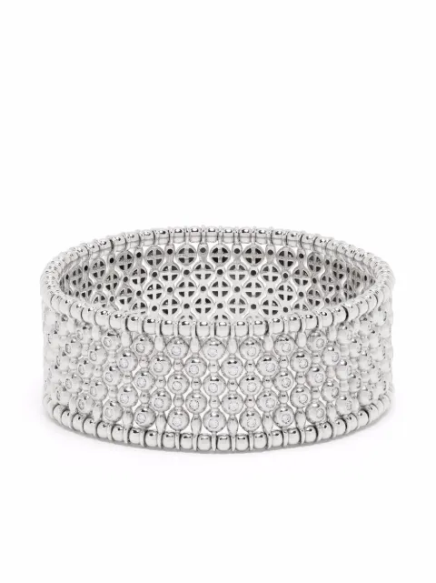Pragnell 18kt white gold Bohemia wide bangle