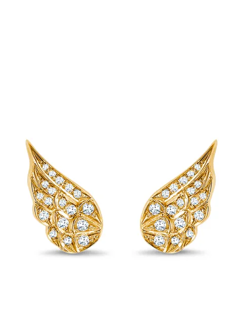 Pragnell aretes Tiara en oro amarillo de 18kt con diamantes 
