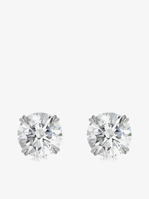 Pragnell 18kt white gold diamond Windsor stud earrings