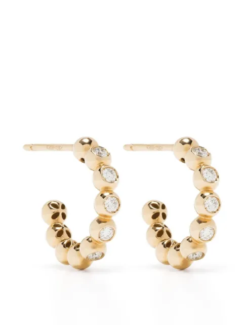 Pragnell arracadas Bohemia en oro amarillo de 18kt con diamantes