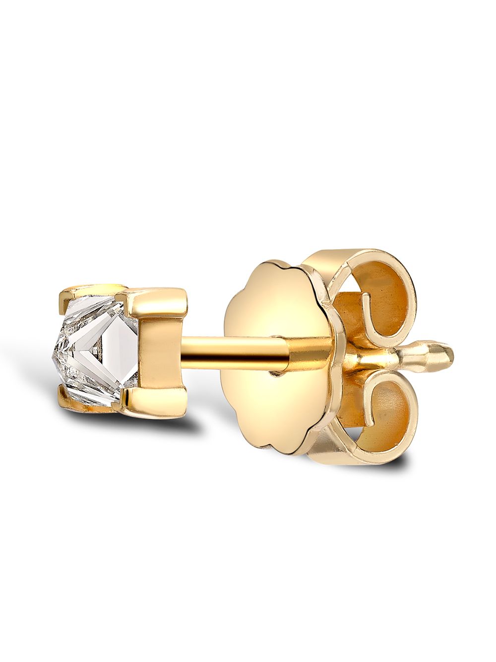 Shop Pragnell 18kt Yellow Gold Rockchic Diamond Solitaire Earrings