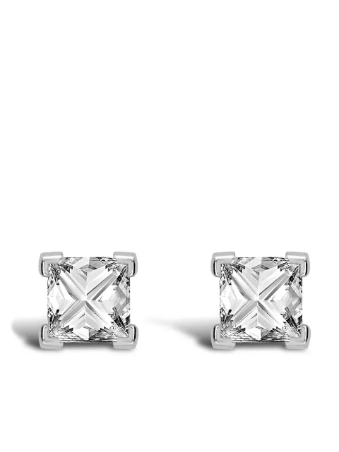 Pragnell  18kt white gold RockChic diamond solitaire earrings 