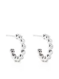 Pragnell 18kt white gold Bohemia diamond hoop earrings - Silver
