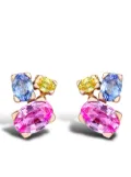 Pragnell 18kt rose gold sapphire Rainbow stud earrings - Pink