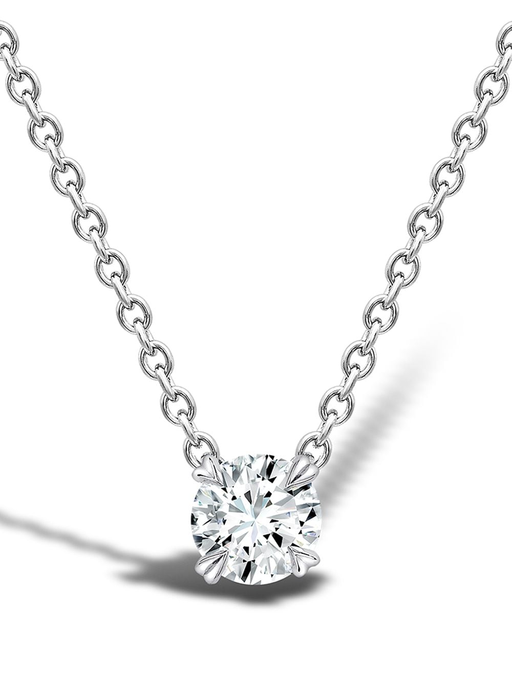 Shop Pragnell 18kt White Gold Windsor Diamond Pendant In Silver