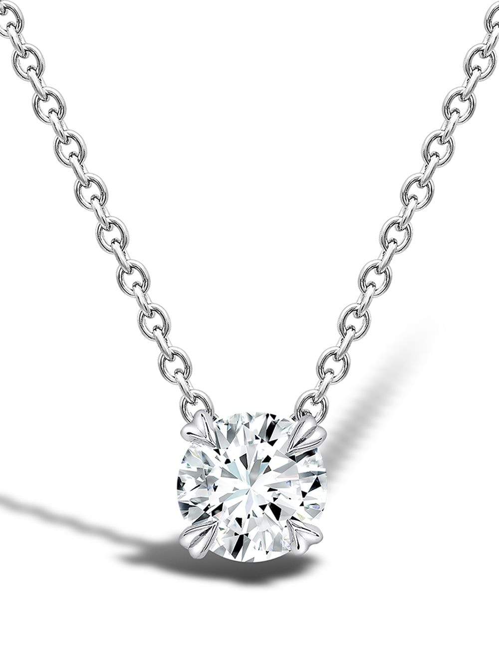 Shop Pragnell 18kt White Gold Windsor Diamond Pendant In Silver
