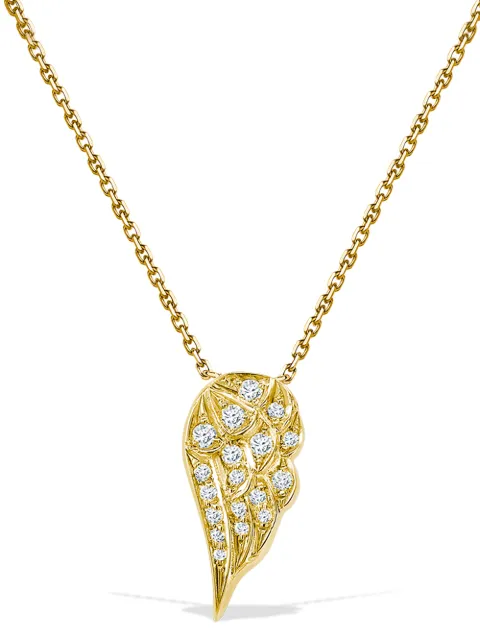 Pragnell 18kt yellow gold brilliant cut diamond Tiara pendant