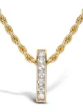 Pragnell 18kt yellow gold diamond bar RockChic pendant