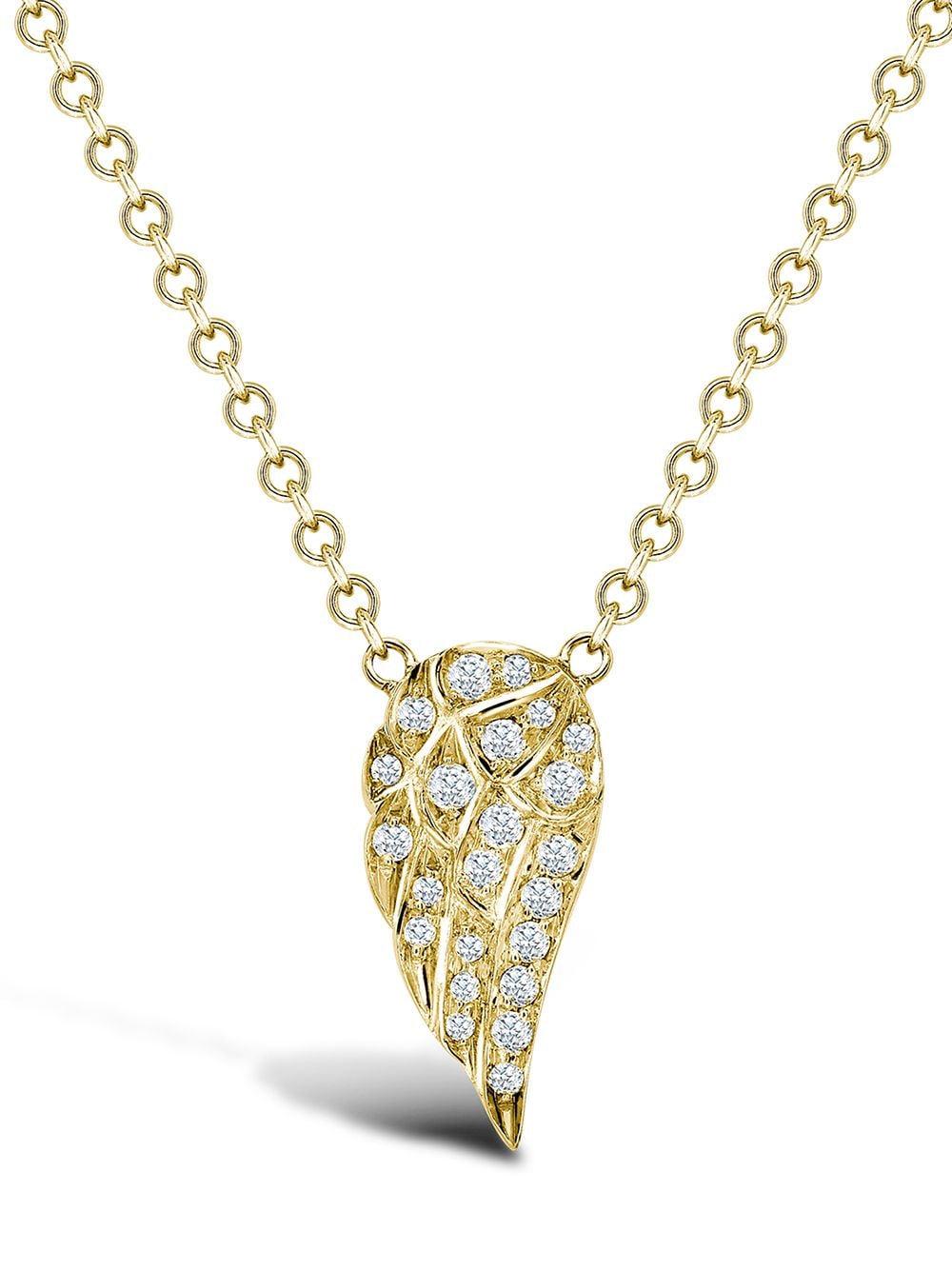 18kt yellow gold brilliant cut diamond Tiara pendant