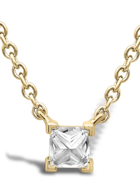 Pragnell 18kt yellow gold RockChicdDiamond solitaire pendant necklace