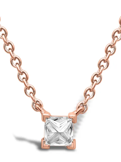 Pragnell 18kt rose gold RockChic diamond solitaire necklace