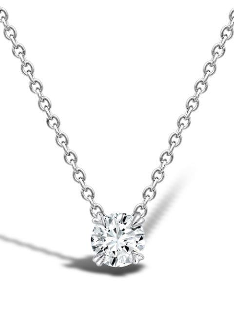 Pragnell 18kt white gold Windsor solitaire diamond pendant necklace