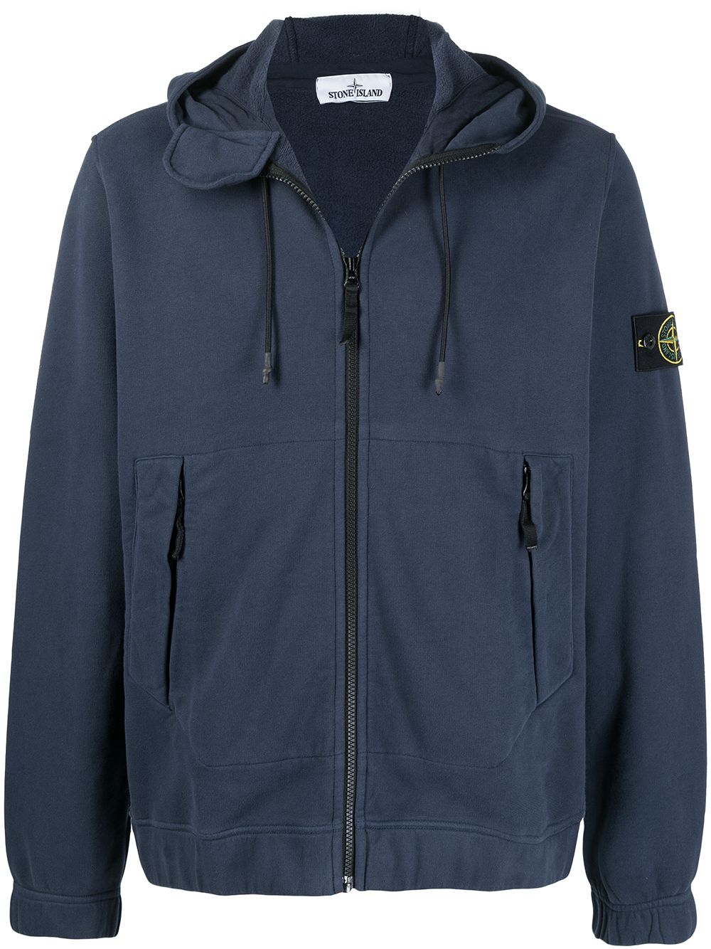 фото Stone island куртка на молнии с капюшоном